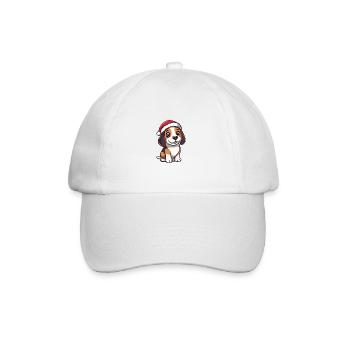 Beagle chien Noël mignon - Casquette classique - blanc/blanc - Devant