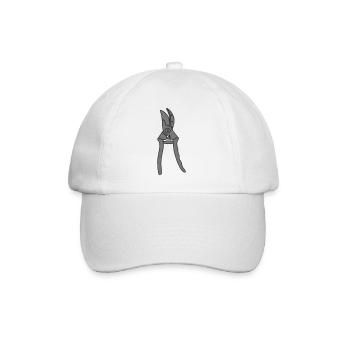 Garden Scissors 2 - Baseball Cap - white/white - Front