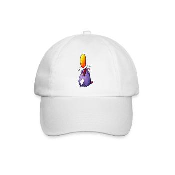 plärrender pinguin - Baseballkappe - Weiß/Weiß - Vorne