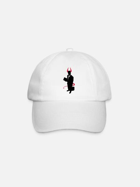 Business Devil - Baseball Cap - white/white