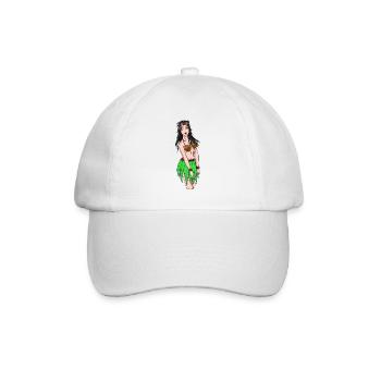 Hawaiian Mädchen Fantasy Erotic Urlaub Strand sex - Baseballkappe - Weiß/Weiß - Vorne