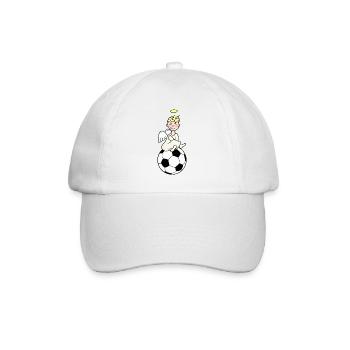 Fußball-WM-Fan-Engel - Baseballkappe - Weiß/Weiß - Vorne