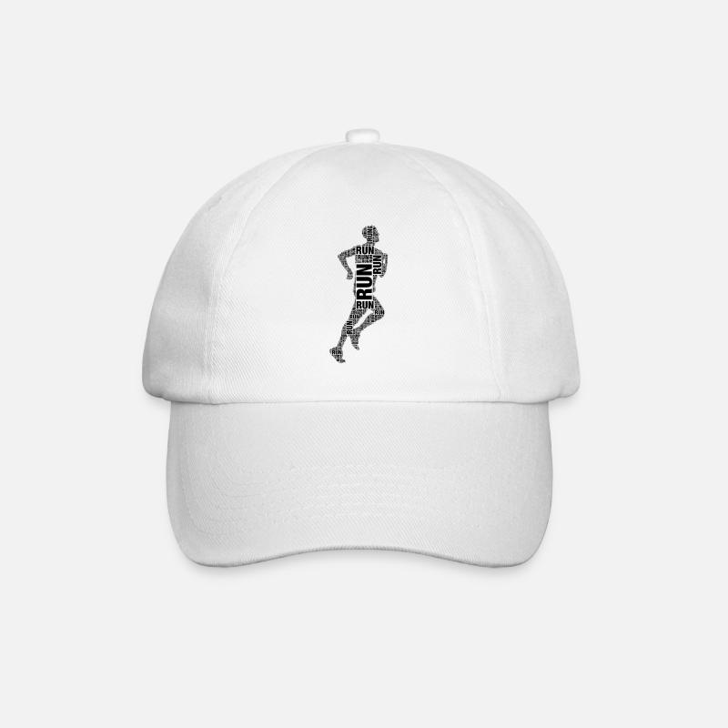 Rennen - Baseballkappe - Weiß/Weiß