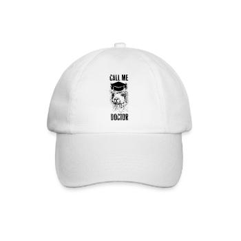 Call me doctor Phd Student cadeau - Casquette classique - blanc/blanc - Devant