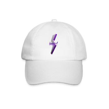 Impact PURPLE (modern) - Baseball Cap - white/white - Front