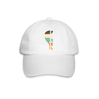 Padel Paddle Racket Tennis Sport I Cadeau - Casquette classique - blanc/blanc - Devant
