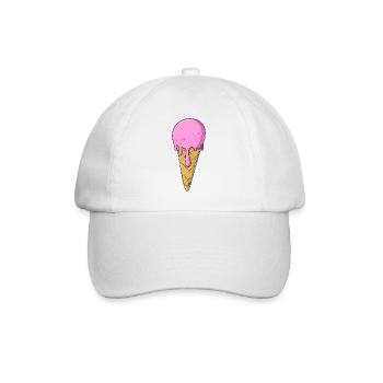 | de crème glacée Crème glacée rose rose | Glace - Casquette classique - blanc/blanc - Devant