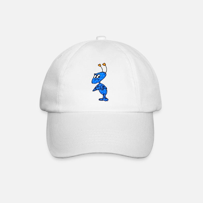 Mag-Mich-Männchen - Baseballkappe - Weiß/Weiß