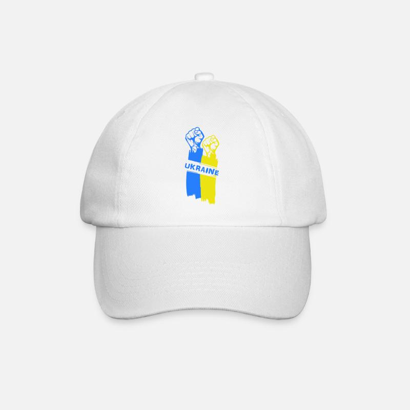Sieg der Ukraine - Baseballkappe - Weiß/Weiß