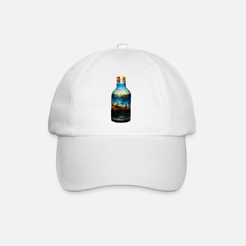 Un monde dans une bouteille - Casquette classique - blanc/blanc