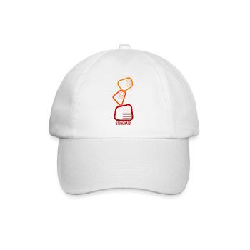 Stone hard - Baseballkappe - Weiß/Weiß - Vorne