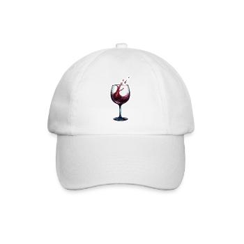 Wine / Grapes / Alcohol / Drink / Enjoy - Baseball Cap - white/white - Front