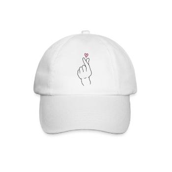 Koreanisch für Liebe - Baseballkappe - Weiß/Weiß - Vorne