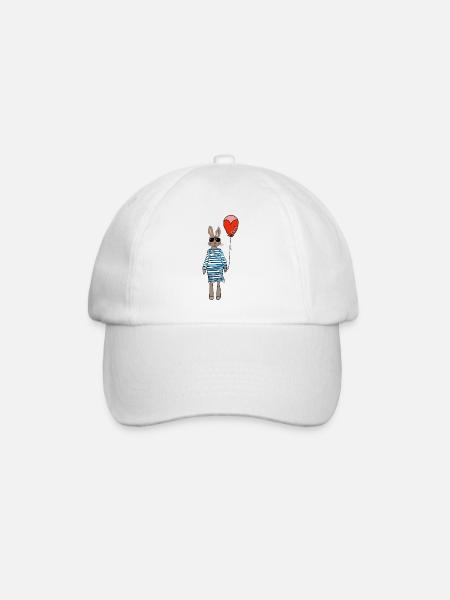 Osterhase - Baseballkappe - Weiß/Weiß