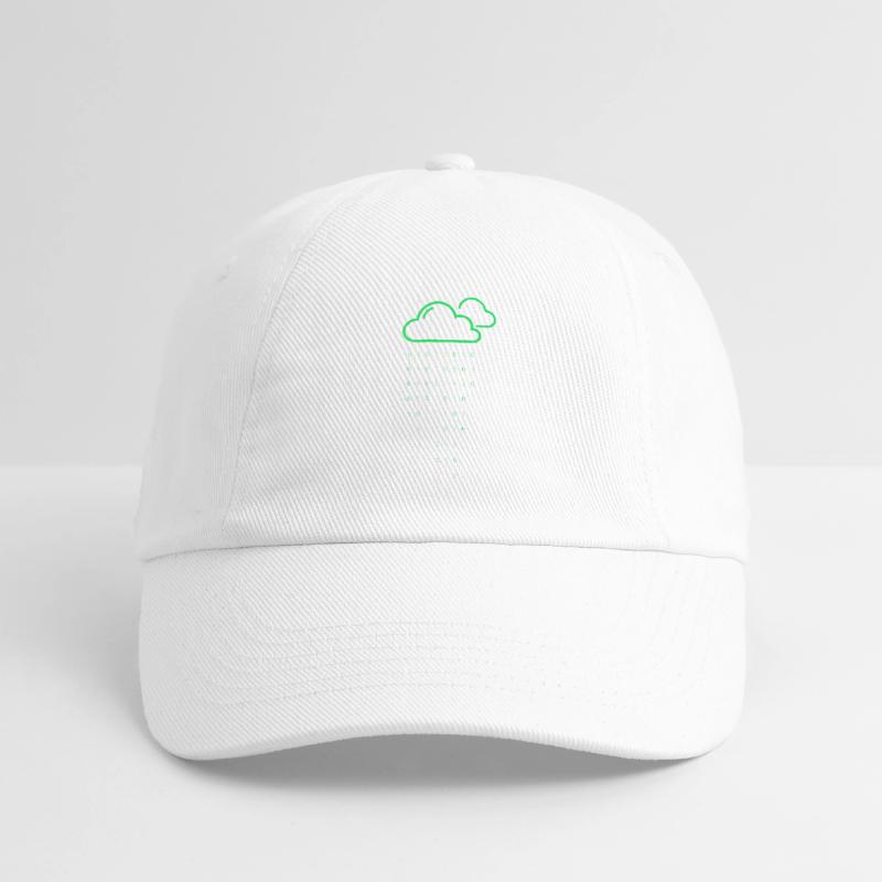 Cloud rain code Baseball Cap
