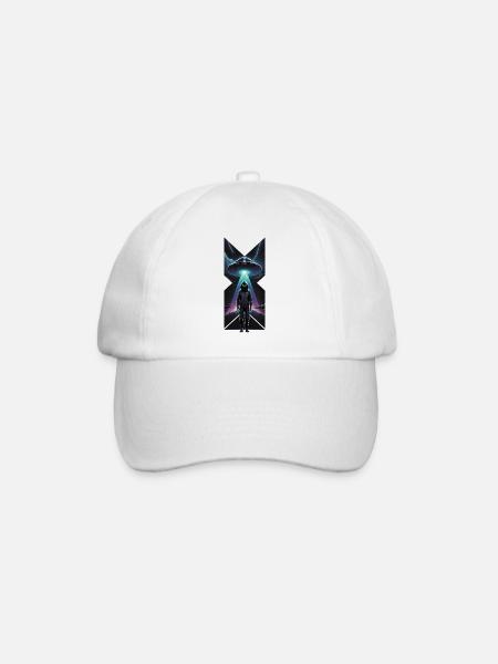 Humanoid hoodie X - Baseball Cap - white/white