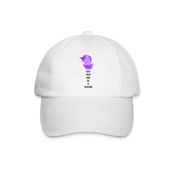 Licorne Restez calme - Casquette classique - blanc/blanc - Devant