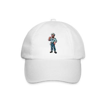 Seemann Kapitän - Baseballkappe - Weiß/Weiß - Vorne