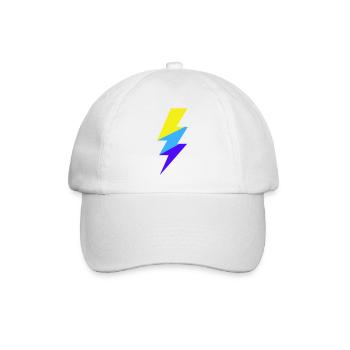 TriColor Neon Beam - Baseball Cap - white/white - Front