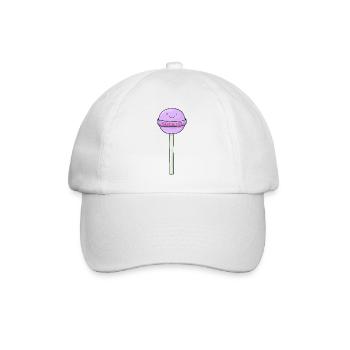 Sucette mignonne avec un dessin animé drôle - Casquette classique - blanc/blanc - Devant