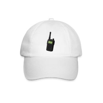 Retro Funkgerät Motiv - Baseballkappe - Weiß/Weiß - Vorne