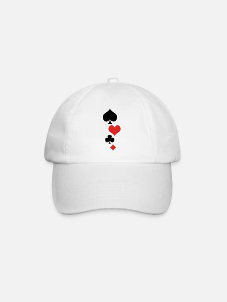 Cards 1 - Baseball Cap - white/white