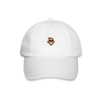 Chien de Poméranie Noël Cool - Casquette classique - blanc/blanc - Devant