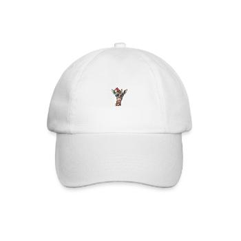 Giraffe Christmas Funny - Baseball Cap - white/white - Front