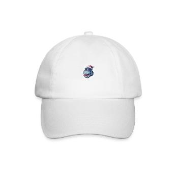 Nilpferd Weihnachten Lustig - Baseballkappe - Weiß/Weiß - Vorne