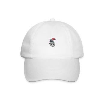 Zèbre Noël Drôle - Casquette classique - blanc/blanc - Devant