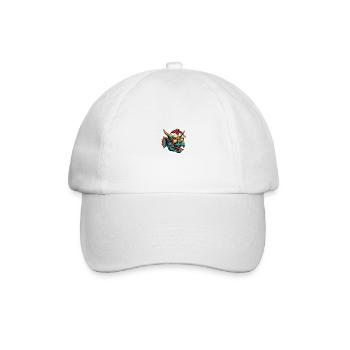 Dinosaurier triceratops Weihnachten Lustig - Baseballkappe - Weiß/Weiß - Vorne