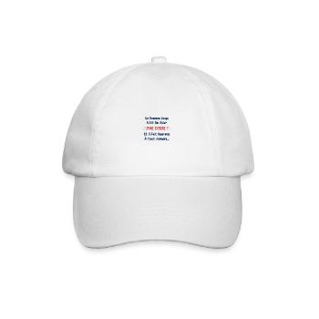 Un homme sage à dit je me casse et il fur heureux - Casquette classique - blanc/blanc - Devant