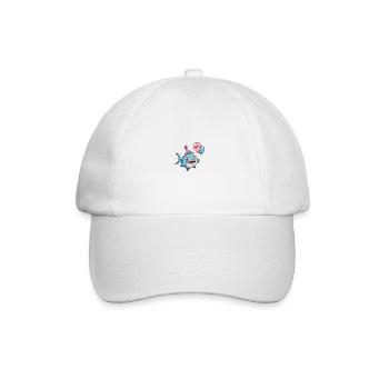 Piranha Pisces Birthday Baby - Baseball Cap - white/white - Front