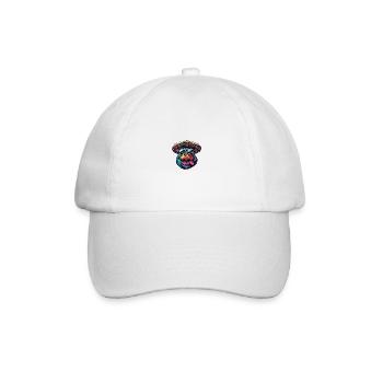 Hippopotamus Funny Sombrero - Baseball Cap - white/white - Front