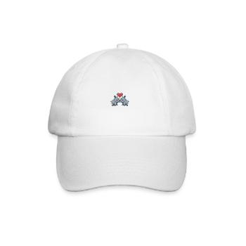 Rhino Couple Saint-Valentin - Casquette classique - blanc/blanc - Devant