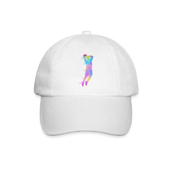 Basketball Colorful Splashes - Baseball Cap - white/white - Front