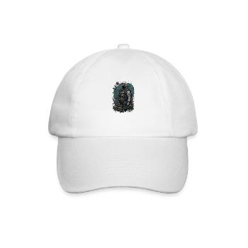 Astronaut overgrown with plants - Surreal - Baseball Cap - white/white - Front