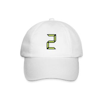 2 JAHRE. 2. JUBILÄUM. GEBURTSTAG 2 JAHRE. 2 - Baseballkappe - Weiß/Weiß - Vorne