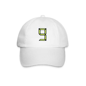 9 YEARS. 9th ANNIVERSARY. BIRTHDAY 9 YEARS. 9 - Baseball Cap - white/white - Front