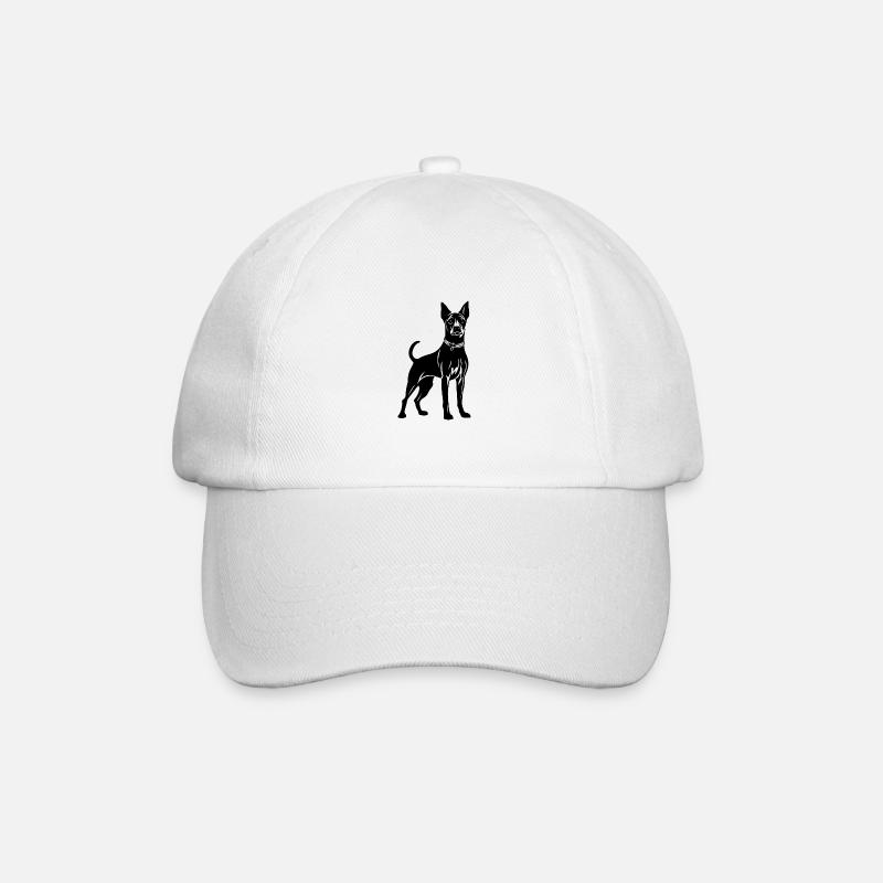 Chien Pinscher - Casquette classique - blanc/blanc
