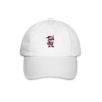 Licorne Noël moche Noël - Casquette classique - blanc/blanc - Devant