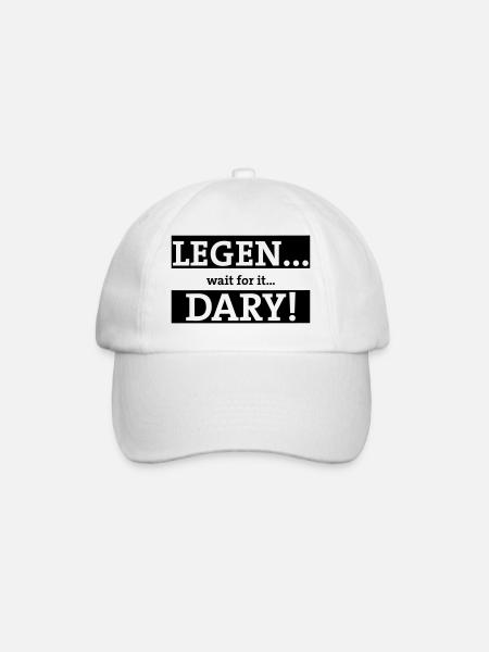 legendary - Baseball Cap - white/white