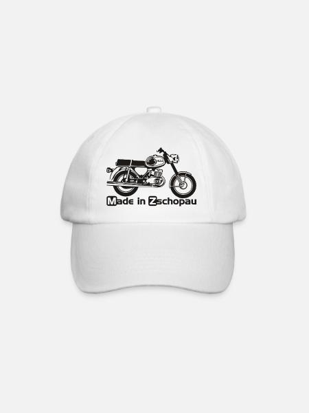 MZ TS250 Zschopau - Baseballkappe - Weiß/Weiß