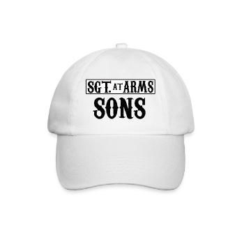 Sgt. At Arms Sons - Baseballkappe - Weiß/Weiß - Vorne