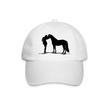 true love horse - Baseballkappe - Weiß/Weiß - Vorne