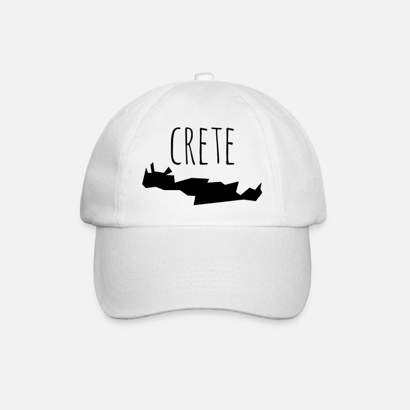 crete - Baseballkappe - Weiß/Weiß