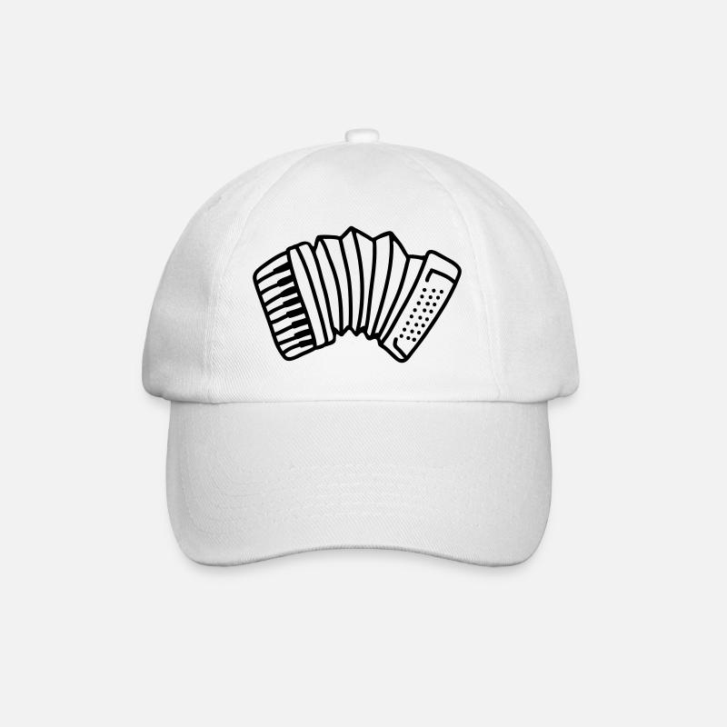 Accordéon - ligne - Casquette classique - blanc/blanc