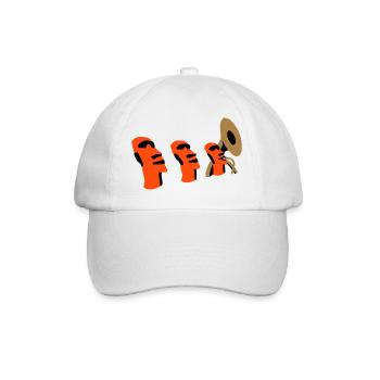 sousaphone rapa nui - Baseball Cap - white/white - Front