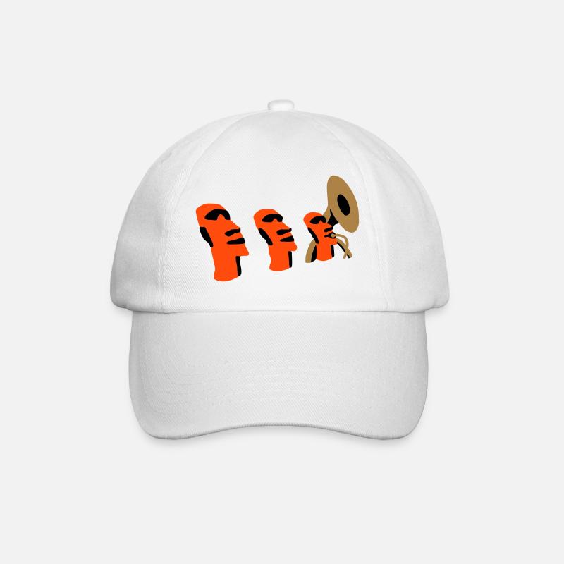 sousaphone rapa nui - Casquette classique - blanc/blanc