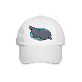 Animal Animals Mole - Baseball Cap - white/white - Front